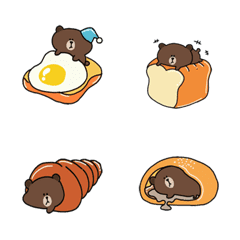 [LINE絵文字] Brown and Breakfast Setの画像