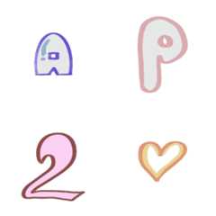 [LINE絵文字] Cute english letters.の画像