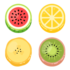 [LINE絵文字] Slicing fruitの画像