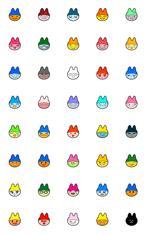 [LINE絵文字]ねこちゃんたち絵文字の画像一覧