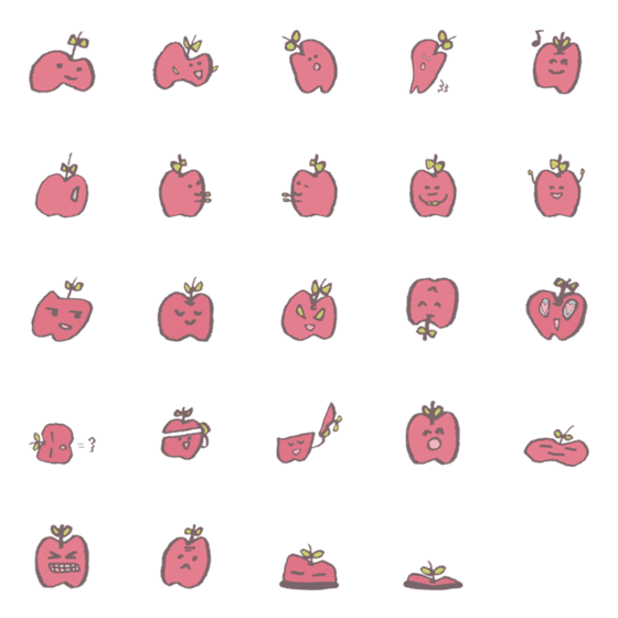 [LINE絵文字]Childish-appleの画像一覧