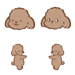 [LINE絵文字] Choco is a poodleの画像