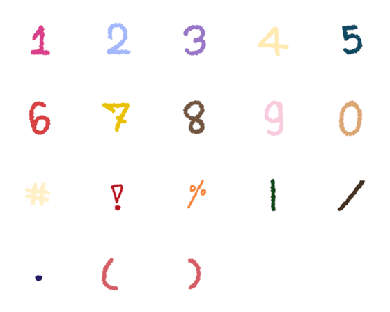 [LINE絵文字]Number123456789の画像一覧