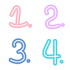 [LINE絵文字] number number 123の画像