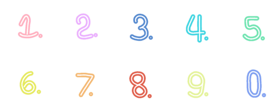 [LINE絵文字]number number 123の画像一覧