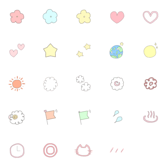 [LINE絵文字]simple emoji Zz Modified versionの画像一覧