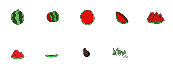 [LINE絵文字]watermelon watermelonの画像一覧