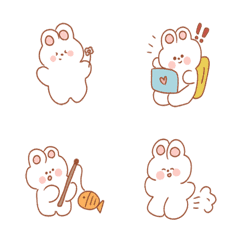 [LINE絵文字] Happy Bunny so cuteの画像