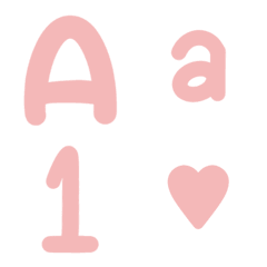 [LINE絵文字] A-Z pink 1の画像