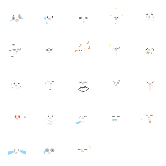 [LINE絵文字]Beginner - Little White Rabbit Growsの画像一覧