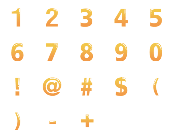 [LINE絵文字]Number orange by j93.jpgの画像一覧