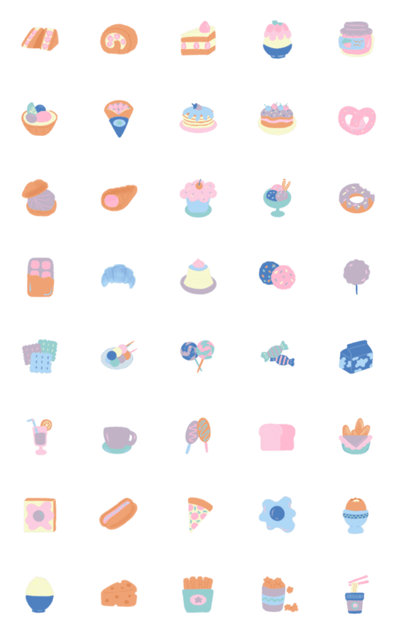 [LINE絵文字]emoji foods.の画像一覧
