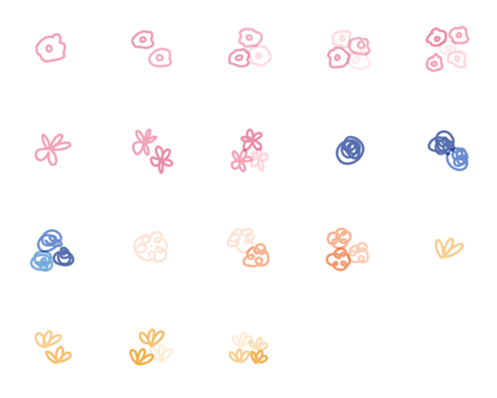 [LINE絵文字]Lovely daily flowersの画像一覧