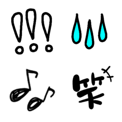 [LINE絵文字] 手書き take1の画像