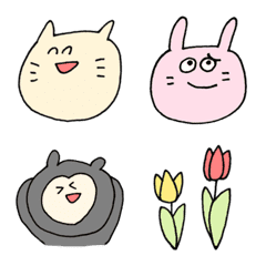 [LINE絵文字] 動物たちの喜怒哀楽の画像