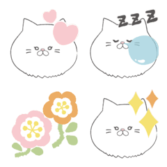 [LINE絵文字] 何かするねこ絵文字の画像