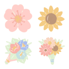 [LINE絵文字] emoji flowers.の画像