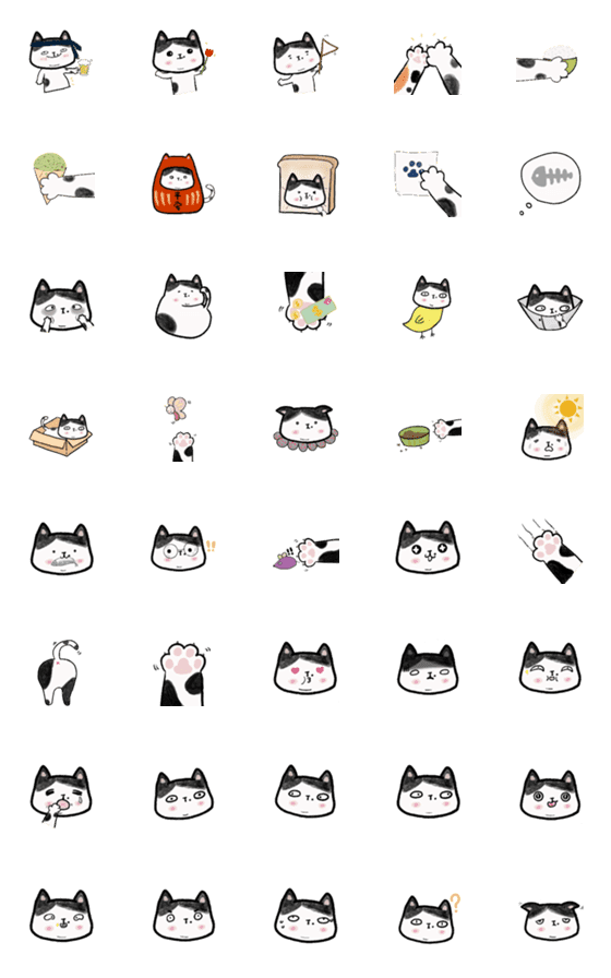 [LINE絵文字]bubu catの画像一覧