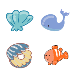 [LINE絵文字] CuteSea Animalsの画像