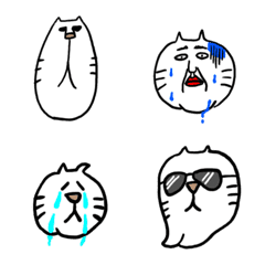 [LINE絵文字] ぶさ猫ぶるきち絵文字の画像