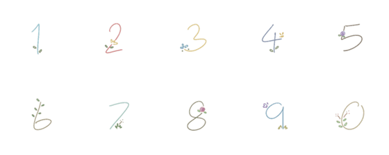 [LINE絵文字]Garden Countの画像一覧