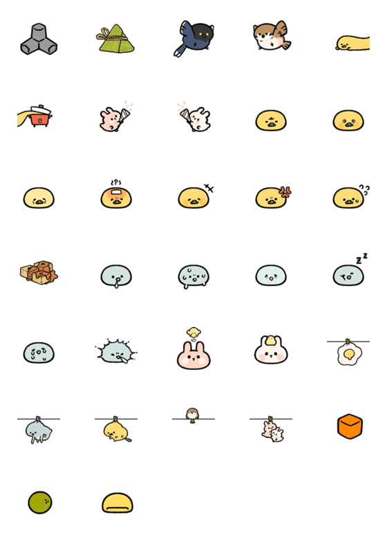 [LINE絵文字]YAJSO TAI TAI emoji stickersの画像一覧