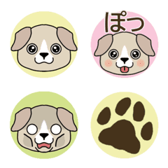 [LINE絵文字] 毎日使える犬絵文字の画像