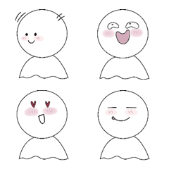 [LINE絵文字] emotion emoji faceの画像