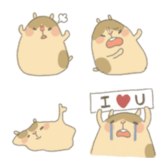 [LINE絵文字] mochi hamsterの画像