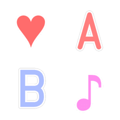 [LINE絵文字] Letter Type Aの画像