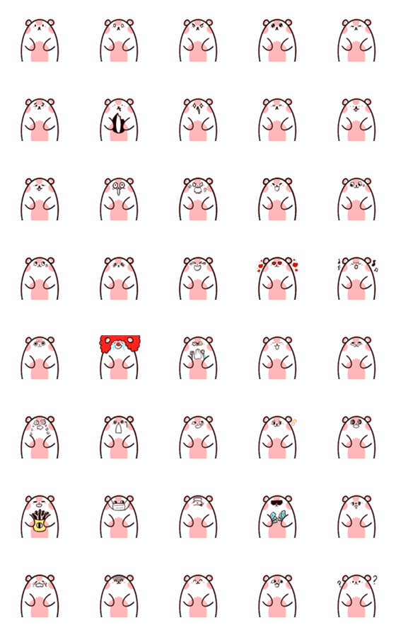 [LINE絵文字]I am a hamsterの画像一覧