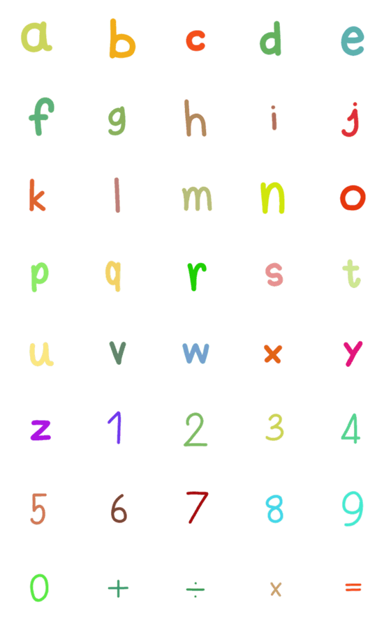 [LINE絵文字]alphabet englishの画像一覧