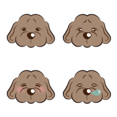 [LINE絵文字] Australian labradoodle brownの画像