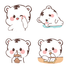 [LINE絵文字] White Tiger (Emoji) 2の画像