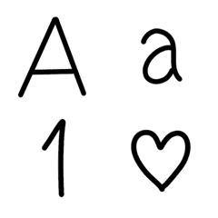 [LINE絵文字] A-Z and 1-0の画像