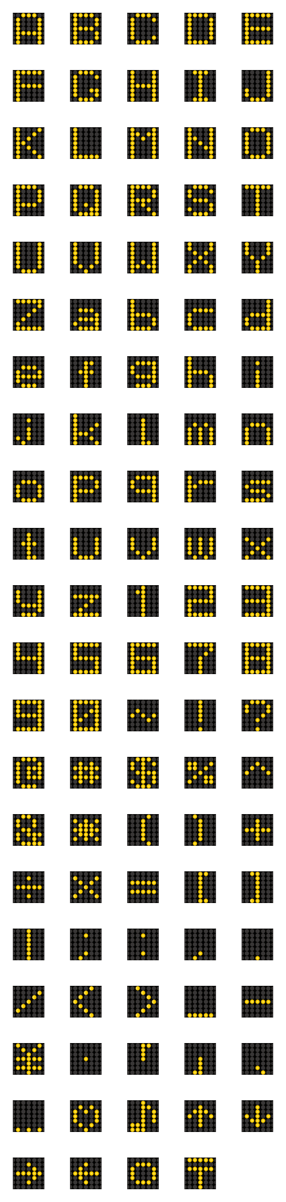 [LINE絵文字]レトロ LED デコ文字の画像一覧