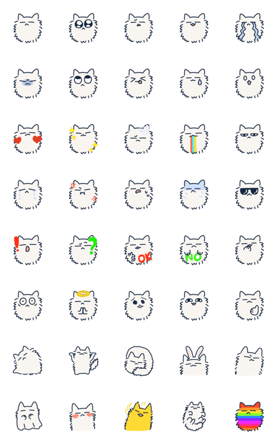 [LINE絵文字]lil meow meowの画像一覧