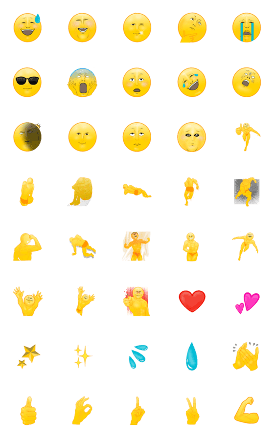 [LINE絵文字]real emoji stampの画像一覧