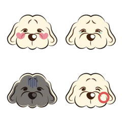 [LINE絵文字] Australian labradoodle creamの画像