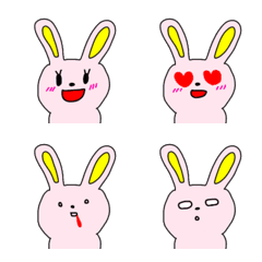 [LINE絵文字] うさぎのpomの絵文字の画像