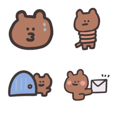 [LINE絵文字] animal black border sticker2の画像