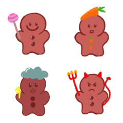 [LINE絵文字] The crazy ginger breadの画像