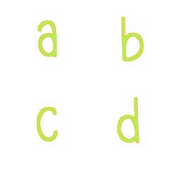 [LINE絵文字] Green Alphabet v.1の画像