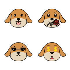 [LINE絵文字] Doggy Pet with Loveの画像