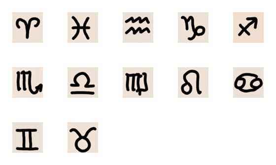 [LINE絵文字]12 zodiac signsの画像一覧