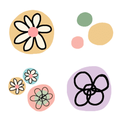 [LINE絵文字] Pastel flowersの画像