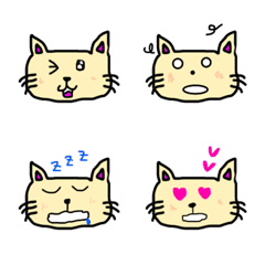 [LINE絵文字] 猫の絵文字 ①の画像