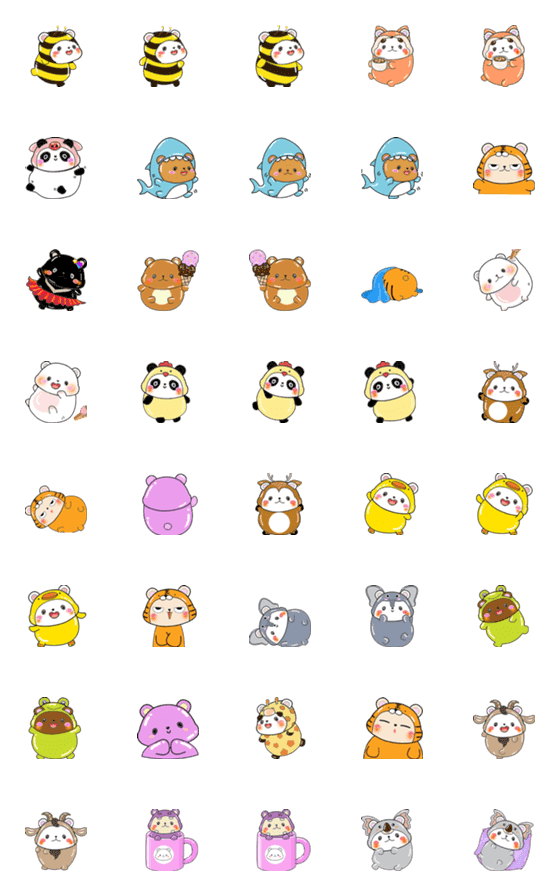 [LINE絵文字]HO！！Bear ver.1の画像一覧