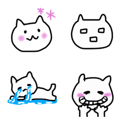 [LINE絵文字] ゆる〜いねこえもじの画像