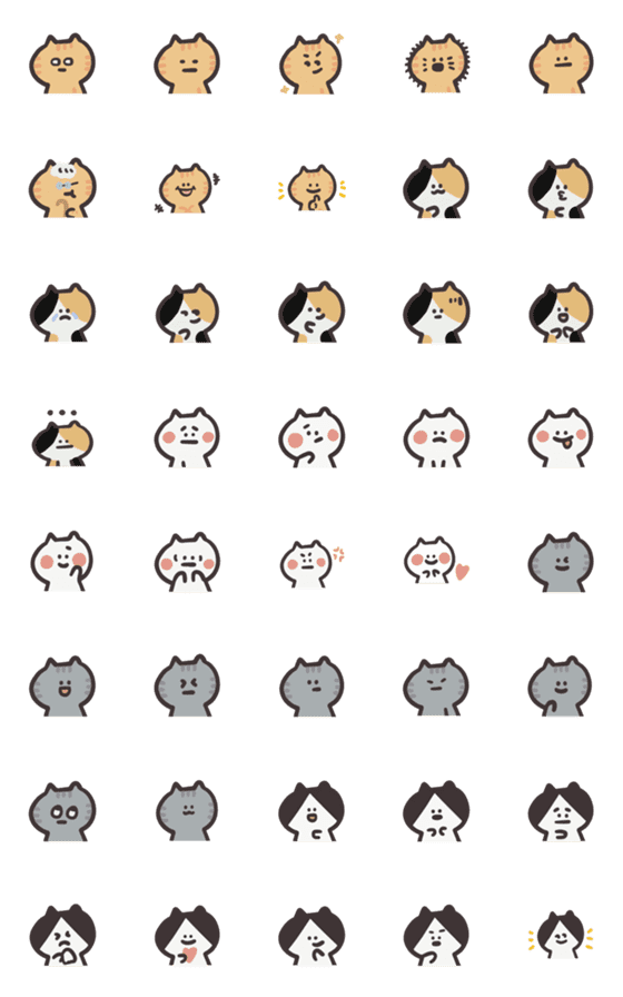 [LINE絵文字]Draw a cat！の画像一覧